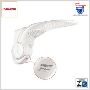 Ducha Elétrica Multitemp DuoShower Turbo c/Pressurizador (Branco)