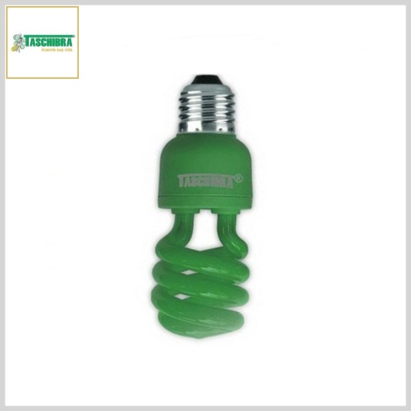 Lâmpada Fluorescente Compacta Espiral Decorativa TKS (Verde)